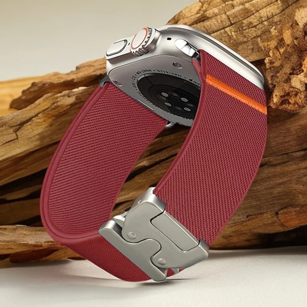 Women Accessories Website - Elastisches Nylon-Fallschirmband mit Schnalle für Apple