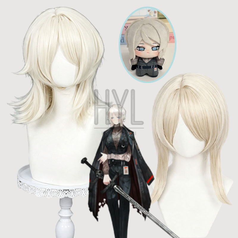 Women'S Accessories The White Company - Game Limbus Company Faust Cosplay-Perücke, cremeweiß,