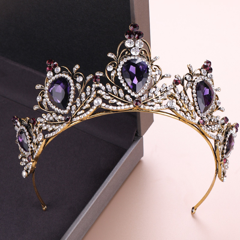 Women'S Wedding Accessories - Elegantes Kronen-Kopfschmuckstück Barock Vintage Tiara Hochzeit