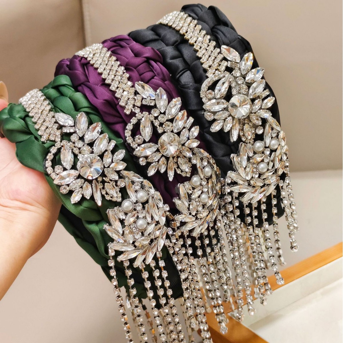 Women Accessories Sale - Heißer Verkauf Heavy Craft Strass Quasten