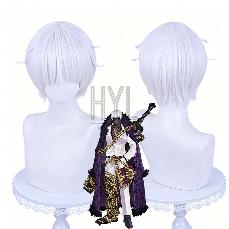 Women'S Accessories The White Company - Game Limbus Company Matthias Cosplay-Perücke, weiß,