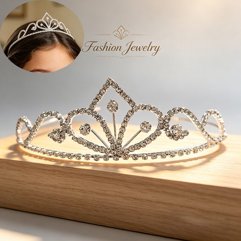 Silberfarbene Strass-Brautkron – Women'S Wedding Accessories Bewertung und Preis