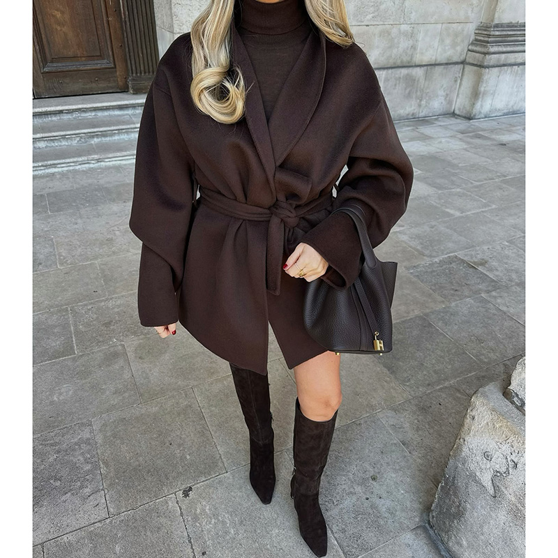 Mode Woolen Einreiher Gürtel M – Women Electronic Accessories Bewertung und Preis