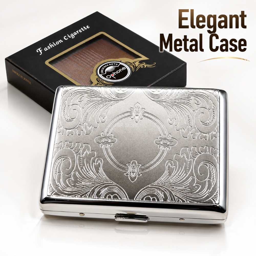 Edelstahl-Zigarettenetui mit P – Women Accessories Box Bewertung und Preis