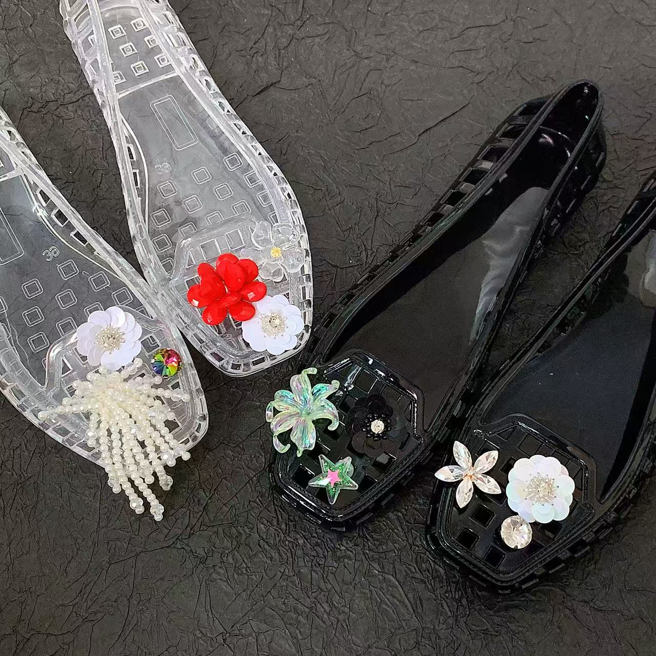 Jelly Crystal Schuhe für Damen – Women'S Accessories For Shoes Bewertung und Preis