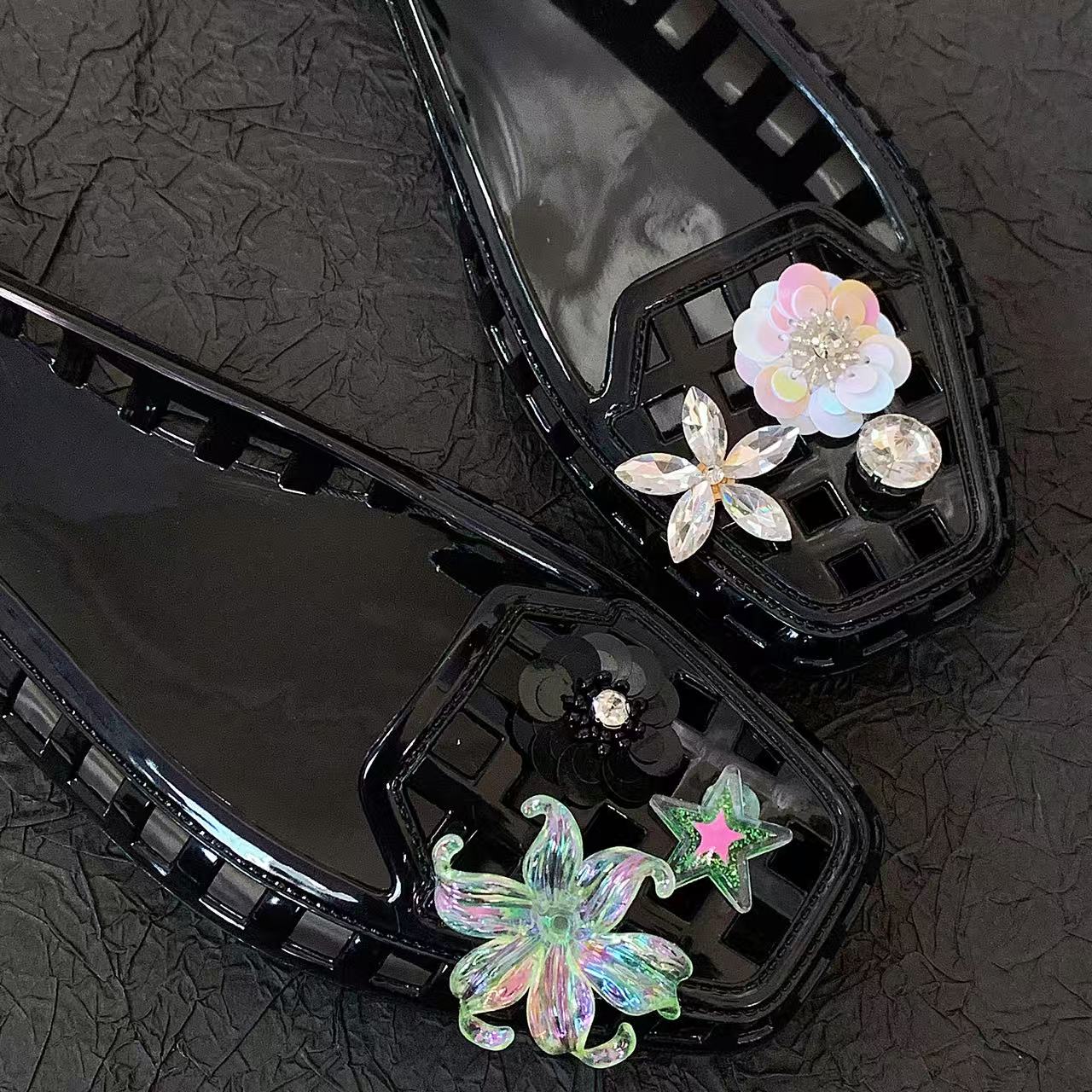 Jelly Crystal Schuhe für Damen – Women'S Accessories For Shoes Bewertung und Preis