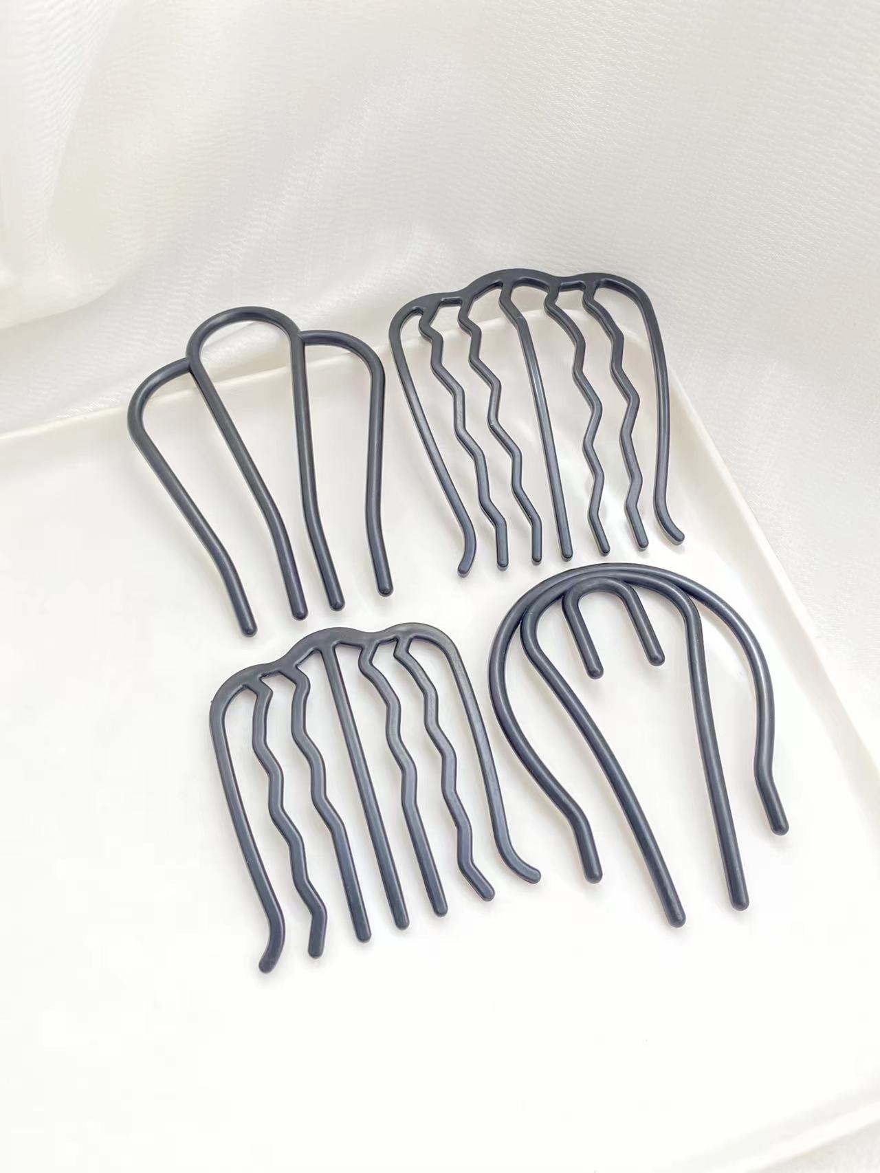 4 schwarze Haarkämme mit versc – Women'S Accessories Designer Bewertung und Preis