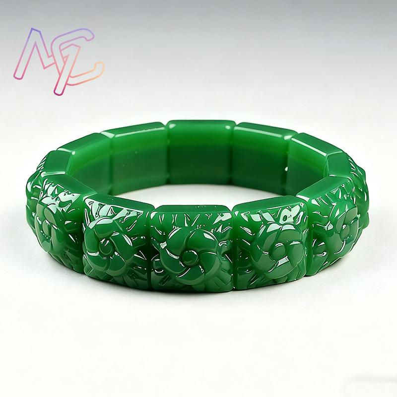 Echtes Jade-Blumen-Armband, Ar – Women Accessories Bracelet Bewertung und Preis