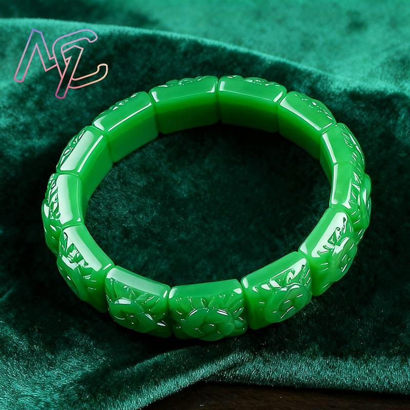 Echtes Jade-Blumen-Armband, Ar – Women Accessories Bracelet Bewertung und Preis