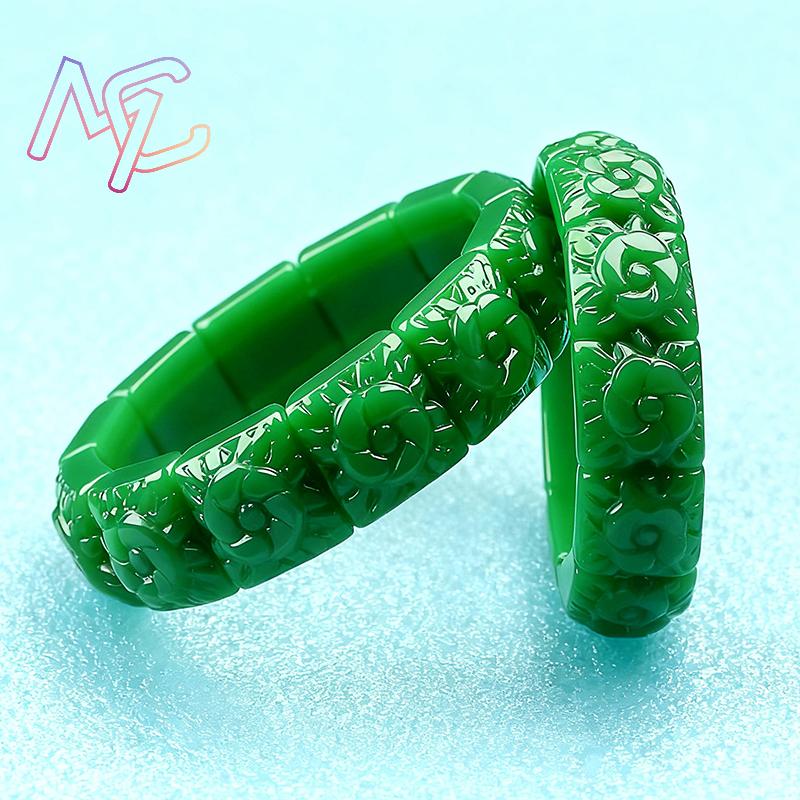 Echtes Jade-Blumen-Armband, Ar – Women Accessories Bracelet Bewertung und Preis