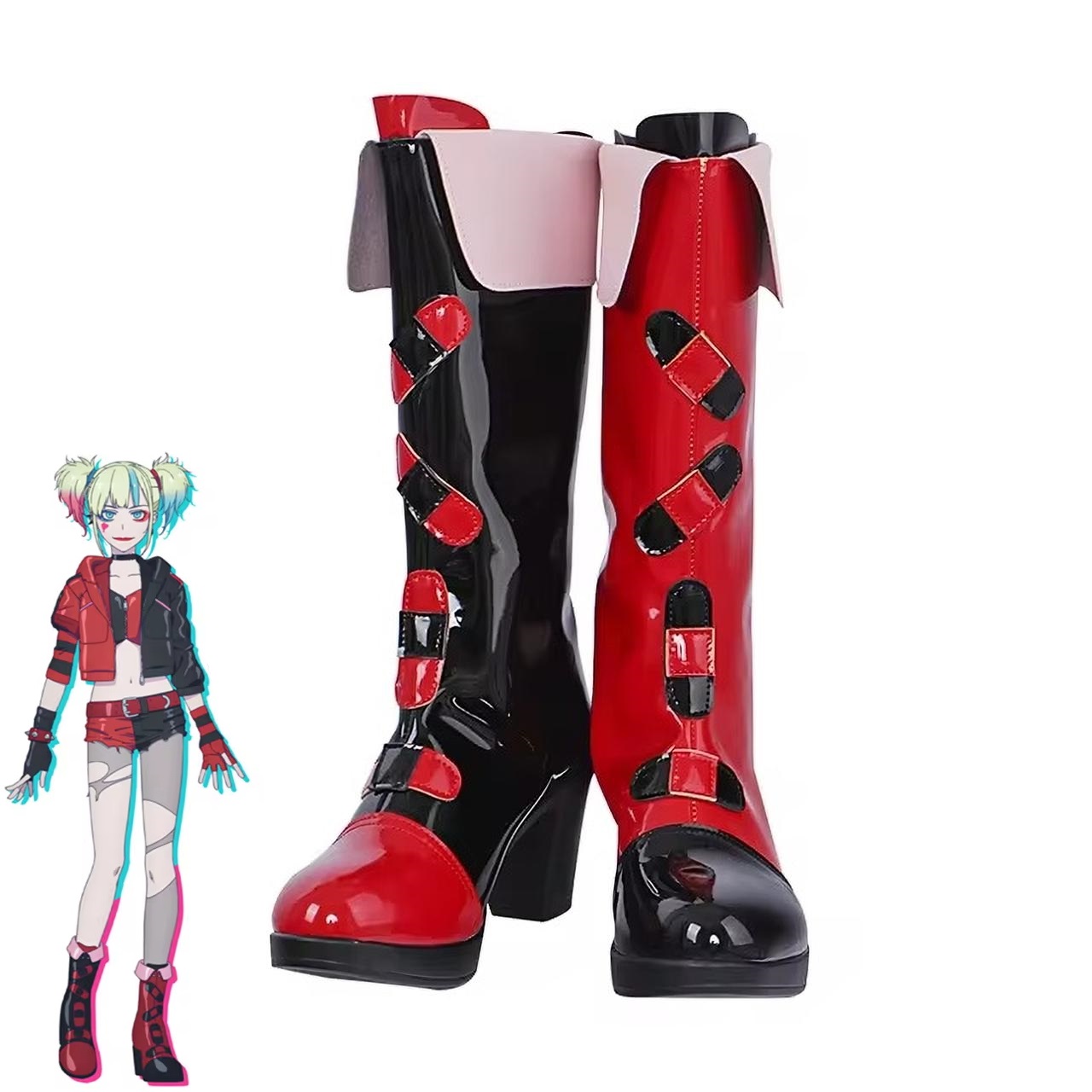 Für Harley Quinn Cosplay Schuh – Women'S Harley Quinn Accessories Bewertung und Preis