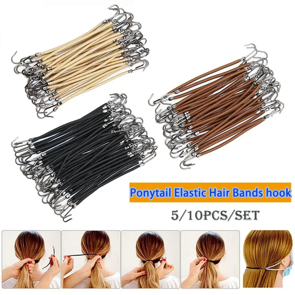 5/10PCS Pferdeschwanz Gummi El – Women Accessories Combo Bewertung und Preis