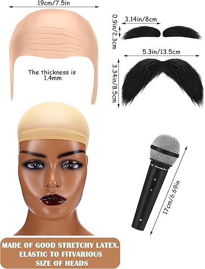 Neues Glatzkopf-Halloween-Kost – Women Accessories Combo Bewertung und Preis